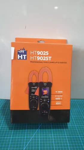 HT-Instruments Stromzange HT9025 - True RMS Digitalzange für präzise Messungen - Multimeter für Elektroinstallation, misst AC/DC bis 1500 V und 1000 A, mit True RMS für genaue Effektivwertmessungen und berührungsloser Spannungsindikator.