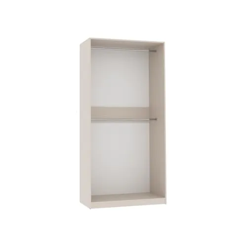 Marmex Möbel Kleiderschrank TRES 01 - Kleiderschränke - Moderner offener Kleiderschrank mit zwei Kleiderstangen für praktisches Ankleiden ohne Türen.
