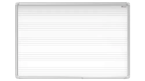 ALLboards Magnetisches Whiteboard 120x90cm - Kariert mit Fünf Zeilen - Kreidetafel für kreative Ideen, ideal für Büro oder Schule, mit praktischer kariertem Design und fünf Zeilen für strukturierte Notizen.