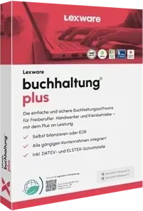 Lexware buchhaltung plus 2026 - Abo Software - Office-Software mit Betriebsprüfer-Export, ELSTER- und DATEV-Schnittstellen sowie Jahresabschluss-Funktion. Ideal für Unternehmen, die effiziente Buchhaltung benötigen.