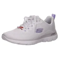 Skechers Damen Arch Fit Summits Daily Flow Turnschuhe, Weiß, 39 EU - Bequeme Damenschuhe mit atmungsaktivem Mesh-Obermaterial für optimale Belüftung. Die ARCH FIT Einlegesohle sorgt für perfekten Halt und Komfort. Flexibles Design ermöglicht natürliche Bewegungen – ideal für den Alltag.