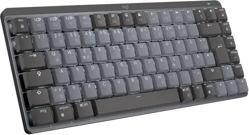 Logitech MX Mechanical Mini Linear - Kompakte, ergonomische Tastatur in Grafit für präzises Tippen und optimales Gaming-Erlebnis