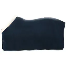 Kentucky Horsewear Fleece Rug Show Heavy - navy - 130 - Sonstiger Pferdebedarf: Edle Abschwitzdecke mit künstlichem Schaffell, ideal zum Schutz vor Auskühlen nach dem Reiten und gleichzeitig als stilvolle Turnierdecke einsetzbar.