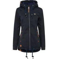 Ragwear Funktionsjacke ZUZKA stylische Übergangs-Outdoor-Jacke Water repellent coating blau M (38)