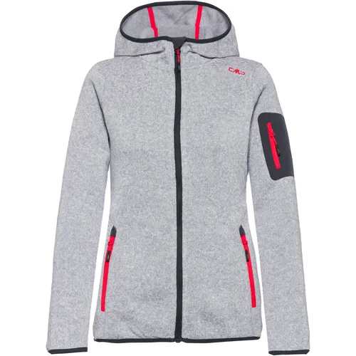 CMP Strickfleece Damen in argento-campari, Größe 42 HW 2024