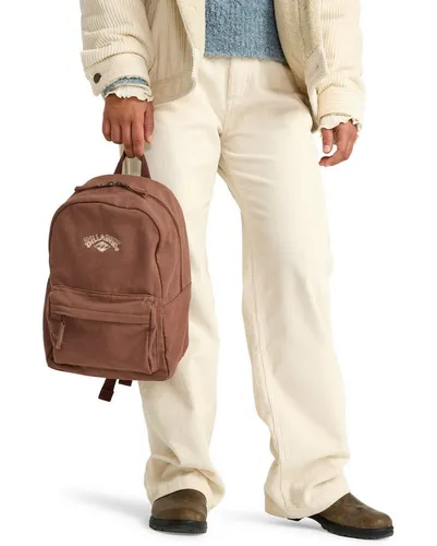 Billabong Tagesrucksack Mini Schools Out - Stylischer Mini Rucksack für Frauen aus ausgewaschenem Canvas, mit Laptop-Einschub und verstellbaren, gepolsterten Trägern - perfekt für den Alltag und Freizeit.