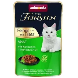 ANIMONDA Cat Vom Feinsten Adult Kaninchen + Hühnerfilet 85g Beutel