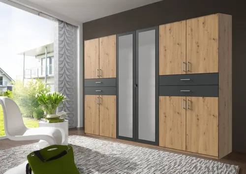 Kleiderschrank WIMEX Taiga mit Spiegel - Topseller - Kleiderschränke mit modernem Design und großzügigem Stauraum. Der WIMEX Taiga Kleiderschrank bietet einen großen Spiegel und ist ideal für Ihr Schlafzimmer. Made in Germany, hohe Qualität und Funktionalität.