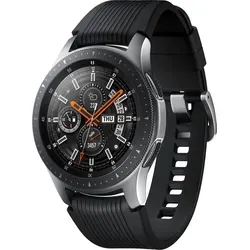 Samsung Galaxy Watch 46mm - Silber - Smartwatch mit GPS und MP3-Player, bis zu 7 Tage Akkulaufzeit, integrierte Sportfunktionen und Always-On-Display für jederzeitige Zeitansicht.