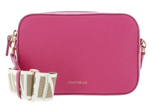 Coccinelle Tebe Umhängetasche fuchsia E5MN555I101-P48 - Umhängetasche aus genarbtem Leder in trendigem Fuchsia, ideal für stilbewusste Frauen, die ein modisches Accessoire suchen.