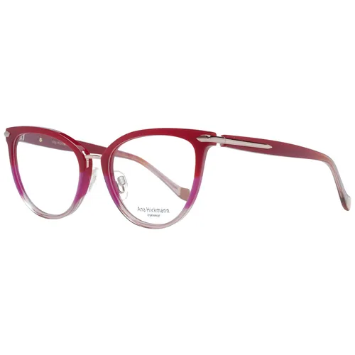 Ana Hickmann Brille AH6370 C02 53 Damen Rot – Stilvolle Schmetterlingsbrille - Damenbrille im trendigen Schmetterlingsstil, rot, aus hochwertigem Azetat. Ideal für modische Akzente und kommt mit einem praktischen Soft Etui.