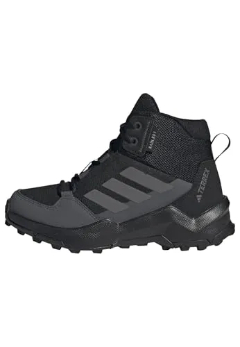 ADIDAS TERREX AX4R MID RAIN.RDY Wanderschuh, Gr. 38, schwarz - Wasserdichter Wanderschuh für Kinder, ideal für Outdoor-Abenteuer bei jedem Wetter. Mit TRAXION-Sohle für optimalen Grip und dämpfender Zwischensohle für hohen Tragekomfort.