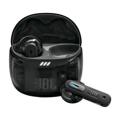 JBL Tune Flex 2 Ghost Edition - In-ear Bluetooth Kopfhörer - Kopfhörer mit JBL Pure Bass Sound und adaptivem Noise-Cancelling für bis zu 48 Stunden Wiedergabe. Staub- und wasserresistent (IP54) für den Einsatz bei jedem Wetter.