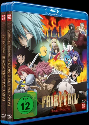 Fairy Tail - Movie Bundle (Movie 1+2) - [Blu-ray] - Zwei spannende Abenteuer in einem Bundle, ideal für Anime-Fans ab 12 Jahren.
