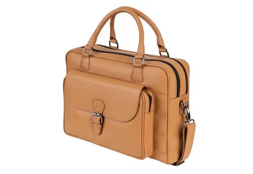 MANTA Echtleder Business-Tasche – Handgearbeitete Aktentasche für 16-Zoll Laptops - Elegante Aktentasche aus hochwertigem Echtleder mit 2 Hauptfächern, inklusive Laptopfach. Ideal für Büro und Reisen, vereint sie Funktionalität mit modernem Stil und ist ein einzigartiges Unikat.