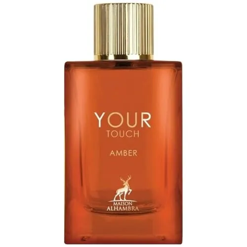 Maison Alhambra Your Touch Amber - Aromatic, Amber, Sweet, Warm - Eau de Parfum Spray Long-Lasting Fragrance for Men, 3.4 Ounce / 100 ml