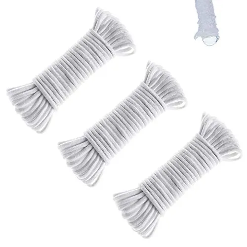 ORIMERC 150 Feet Selbstbewässerung Docht für selbst bewässern Pflanzer Topf DIY Urlaub Automatische Bewässerung Gerät Indoor Topfpflanze African Violet Waterer Behandlung Tropfbewässerung Seil String
