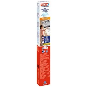 Tesa Insect Stop 55804 Alu-Insektenschutz-Plissee 1.14m x 1.60m - Fliegengitter für Dachfenster, teleskopierbare Montage ohne Werkzeug, individuell anpassbar und elegant im Design.