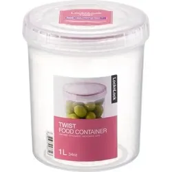 Lock & Lock LLS132, Behälter, Rund, 1 l, Transparent, Polypropylen (PP), Drehen - Transparent