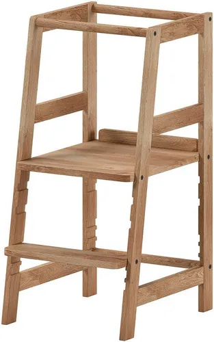 VIPACK Lernturm aus massiver Eiche, 3-fach höhenverstellbar - Der höhenverstellbare Lernturm aus massiver Eiche fördert die Eigenständigkeit Deines Kindes. Ideal für Küche, Bad oder Wohnzimmer, ermöglicht er das Mitverfolgen von Abläufen auf Augenhöhe. Langlebig und stabil.