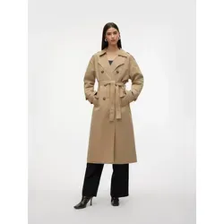 Vero Moda Trenchcoat Chloe - Beige S - Funktionsjacke mit recyceltem Futter, langer Schnitt und Taillengürtel für einen eleganten Look.