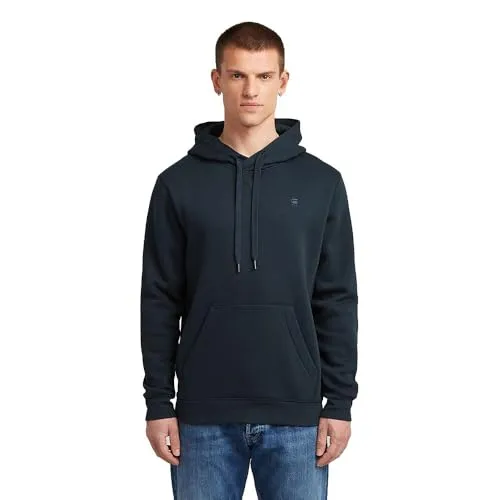 G-STAR Premium Hoody Herren Kapuzensweatshirt - Herren-Sweatshirt in blau (salute) mit normalem Schnitt, langem Arm und weicher Sweat-Qualität für höchsten Tragekomfort. Ideal für lässige Outfits.