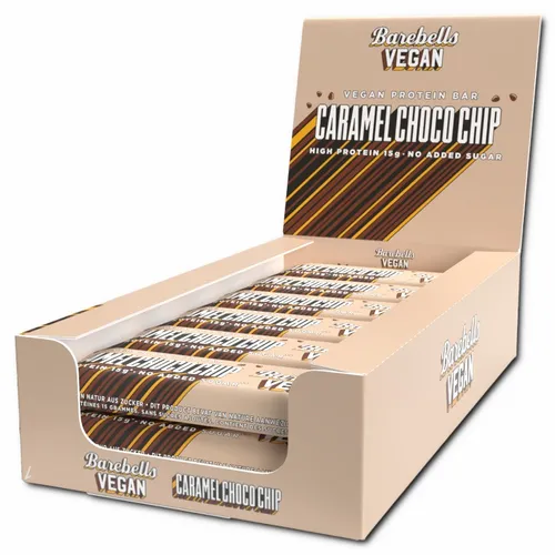  Barebells Vegan Protein Bar Caramel Choco Chip 12 Riegel je 55g 42,20€/1kg