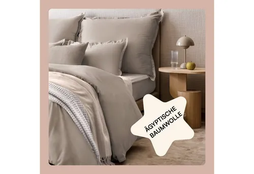 Amqua Luxus Mako Satin Bettwäsche-Set aus 100% ägyptischer Baumwolle - Erleben Sie höchsten Schlafkomfort mit der Amqua Bettwäsche aus 100% ägyptischer Baumwolle. Oeko-Tex zertifiziert, weich und atmungsaktiv – ideal für jedes Klima. Verdeckte Reißverschlüsse und Eckenbänder sorgen für praktischen Komfort.