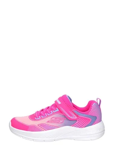 Skechers Microspec Advance Oasis Point Kinder - Pink Freizeit Sneaker - Sneaker für Kinder in EU 28 mit flachem Absatz, ideal für Freizeitaktivitäten und bequem dank Klettverschluss und kalt gefüttertem Innenmaterial.