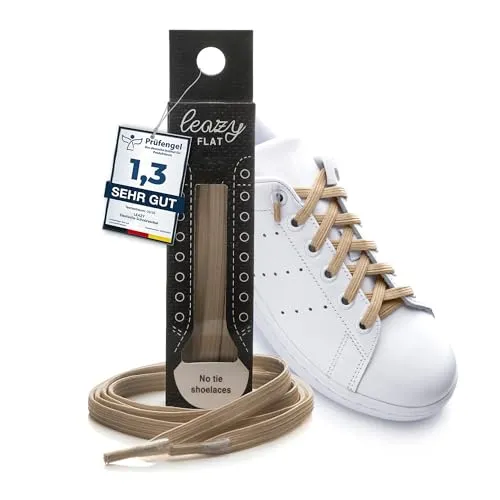 leazy flat Elastische Schnürsenkel – Das Flache, Flexible Schuhband zum Einhaken