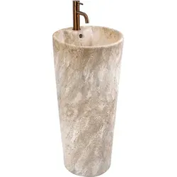 Standwaschbecken Rea Blanka Savana Matt Beige – Eleganz für Ihr Badezimmer - Das freistehende Waschtisch Rea Blanka Savana in Matt Beige vereint elegantes Design mit langlebiger Sanitärkeramik. Pflegeleicht und praktisch, perfekt für einen stilvollen Waschbereich.