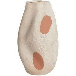 Beliani Blumenvase, Beige, Stein, Mode, 25 cm, Dekoration, Vasen, Keramikvasen