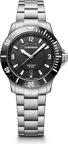 Wenger Seaforce Damenuhr 01.0621.109 - Armbanduhren mit 20 ATM wasserdicht, sportlichem Design und Swiss Made Qualität – ideal für aktive Damen.