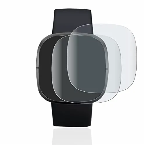BROTECT Full-Cover Schutzfolie Matt für Fitbit Sense (2 Stück) - Full-Screen Displayschutz-Folie, 3D Curved, Anti-Reflexion