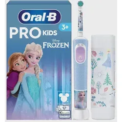 Oral-B Elektrische Zahnbürste Pro Kids 3+ - Mit Frozen-Motiv, 2 Putzmodi und 4 Disney-Stickern für sanfte Zahnreinigung bei Kindern