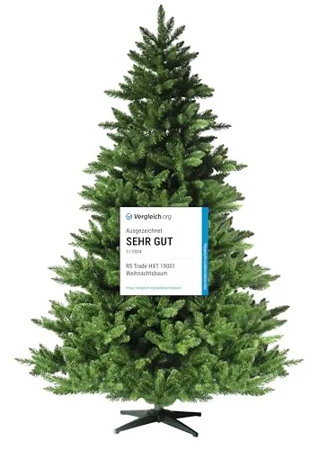 RS Trade Künstlicher Weihnachtsbaum HXT 19001 - 120 cm spessart-grün, langlebig und perfekt für festliche Dekoration