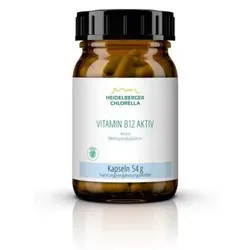 Heidelberger Chlorella Vitamin B12 aktiv Kapseln - 60 Stück - Hochwertige Kapseln zur gezielten Unterstützung der täglichen Vitalstoffversorgung. Ideal für eine bewusste Ernährung. Hergestellt in Deutschland.