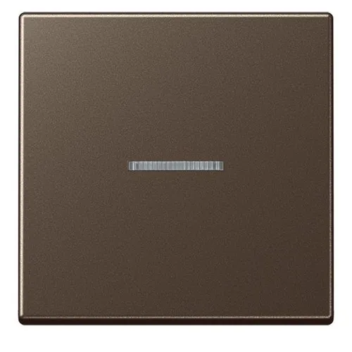 Jung A10911STRFMO KNX RF Taster 1-fach - Lichtschalter in elegantem mokka Design, ideal für die Steuerung von Licht, Jalousien und Raumtemperatur – smart und vielseitig einsetzbar.