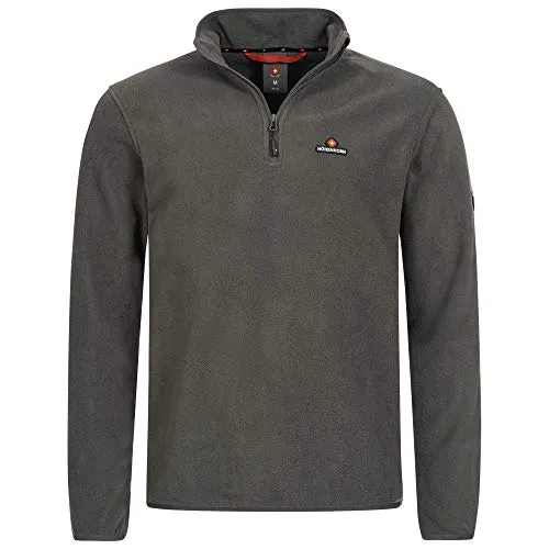 Höhenhorn Skyja Herren Fleece Pullover Grau Gr. XL - Herren-Pullover, atmungsaktiv und warm für kühle Tage, ideal für Alltag und Aktivitäten wie Wandern oder Skifahren.