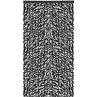 Arsvita Flauschvorhang 120 cm x 200 cm – Unistreifen Anthrazit Schwarz - Fenstervorhänge – Vielseitiger Flauschvorhang mit dichten Chenille-Strängen, der Insekten fernhält und für ein angenehmes Raumklima sorgt.