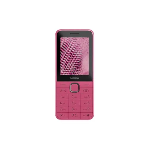 Nokia 225 4G Feature-Phone bietet Dual-SIM, EIN 2,4"-Display, eine VGA-Kamera, Cloud-Apps, einen 1450mAh Akku, USB Type-C Ladeanschluss, einen 32GB Micro-SD-Slot und Bluetooth 5.0 - Pink