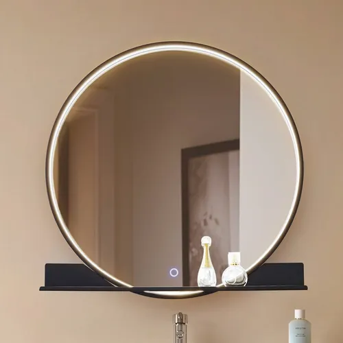 Lucande LED-Lichtspiegel Miren - Schminkspiegel mit integrierter, steuerbarer Lichtfarbe (CCT) für individuelle Lichtstimmungen im Badezimmer – perfekt für jeden Anlass.