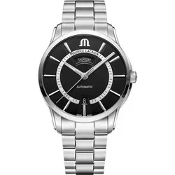 Maurice Lacroix Pontos Day Date PT6358-SS002-334-1 - Elegante Armbanduhr mit Sonnenschliff - Stilvolle Maurice Lacroix Pontos Day Date Uhr mit schwarzem Sonnenschliff-Zifferblatt und edlem Edelstahlarmband. Perfekt für jeden Anlass.