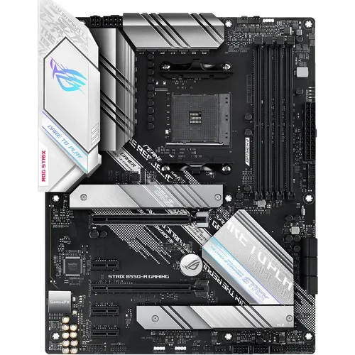 ASUS ROG STRIX B550-A GAMING Mainboard - ATX Mainboard mit AM4-Sockel, ideal für Gaming-PCs, ausgestattet mit fortschrittlicher Kühlung und RGB-Beleuchtung für ein beeindruckendes Spielerlebnis.