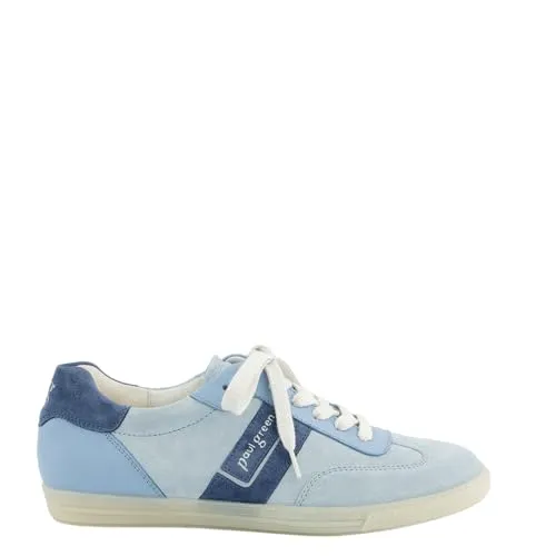Paul Green Damen Sneaker 5450-389 blau 42 - Bequeme Eleganz - Hochwertige Sneaker aus geschmeidigem Leder mit weicher Fersenkappe und flexibler Laufsohle. Perfekt für stilvolle Auftritte im Alltag.