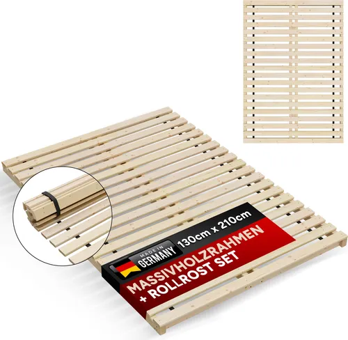 TUGA - Holztech Starrer Lattenrost 130x210 cm, bis 300 kg - Entdecken Sie den stabilen Lattenrost von TUGA - Holztech. Mit hochwertigem Nadelschnittholz für optimale Unterstützung und perfekte Matratzenbelüftung. Ideal für erholsamen Schlaf und langlebigen Einsatz.