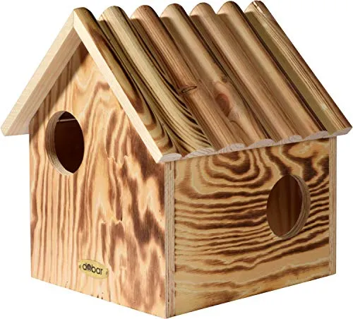 dobar 22231FSCe Eichhörnchenkobel - Eichhörnchenhaus aus FSC-zertifiziertem Massivholz, wetterfest und mit 3 Fluchtwegen für optimale Sicherheit