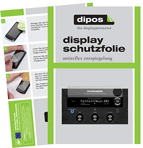 dipos I 2X Schutzfolie matt kompatibel mit Marantz PM7000N Folie Displayschutzfolie