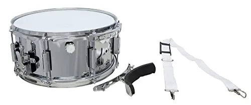 GEWA Marching Snaredrum, Marschtrommel 14 x 6,5", Metallkessel, inkl. Trageriemen und Kniebügel