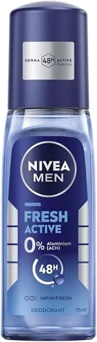 Nivea Men Deo Zerstäuber fresh active - Aluminiumfreies Deo für Männer, bietet 48h langanhaltenden Schutz und natürliche Frische mit Meeresextrakten. Ideal für empfindliche Haut.